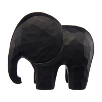 Matte Elephant Figurine Décor