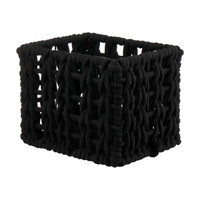 Black Braided Storage Basket, Small
