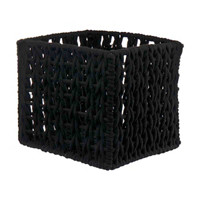 Black Braided Storage Basket, Large