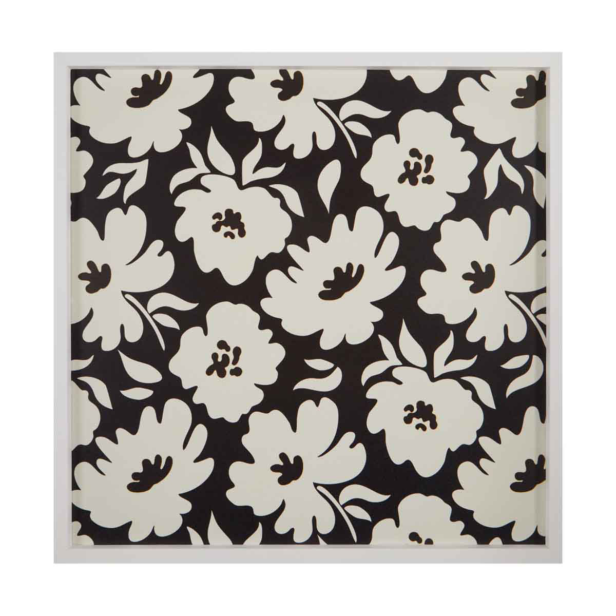 Floral Printed Square Frame Art, Large