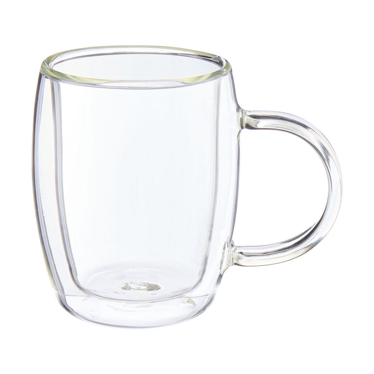 Double Walled Glass Mug, 12 oz