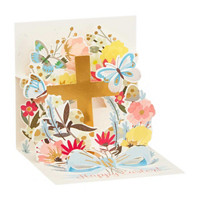 Parallel Lines Happy Easter Cross Card