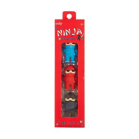 Ooly Ninja Erasers, Set of 3