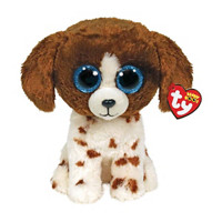 Ty Beanie Babies 'Muddles' Dog, Brown/White