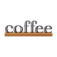 'Coffee' Word Sign Tabletop Décor