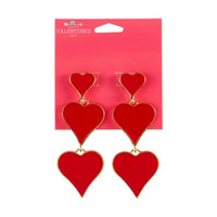 Happy Valentine's Day Heart Shape Earrings