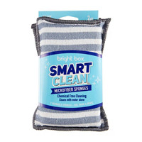 Bright Box Smart Clean Microfiber Sponge, 2 ct