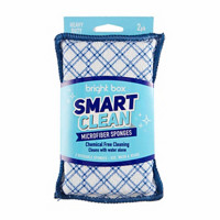 Bright Box Smart Clean Microfiber Sponge, 2 ct