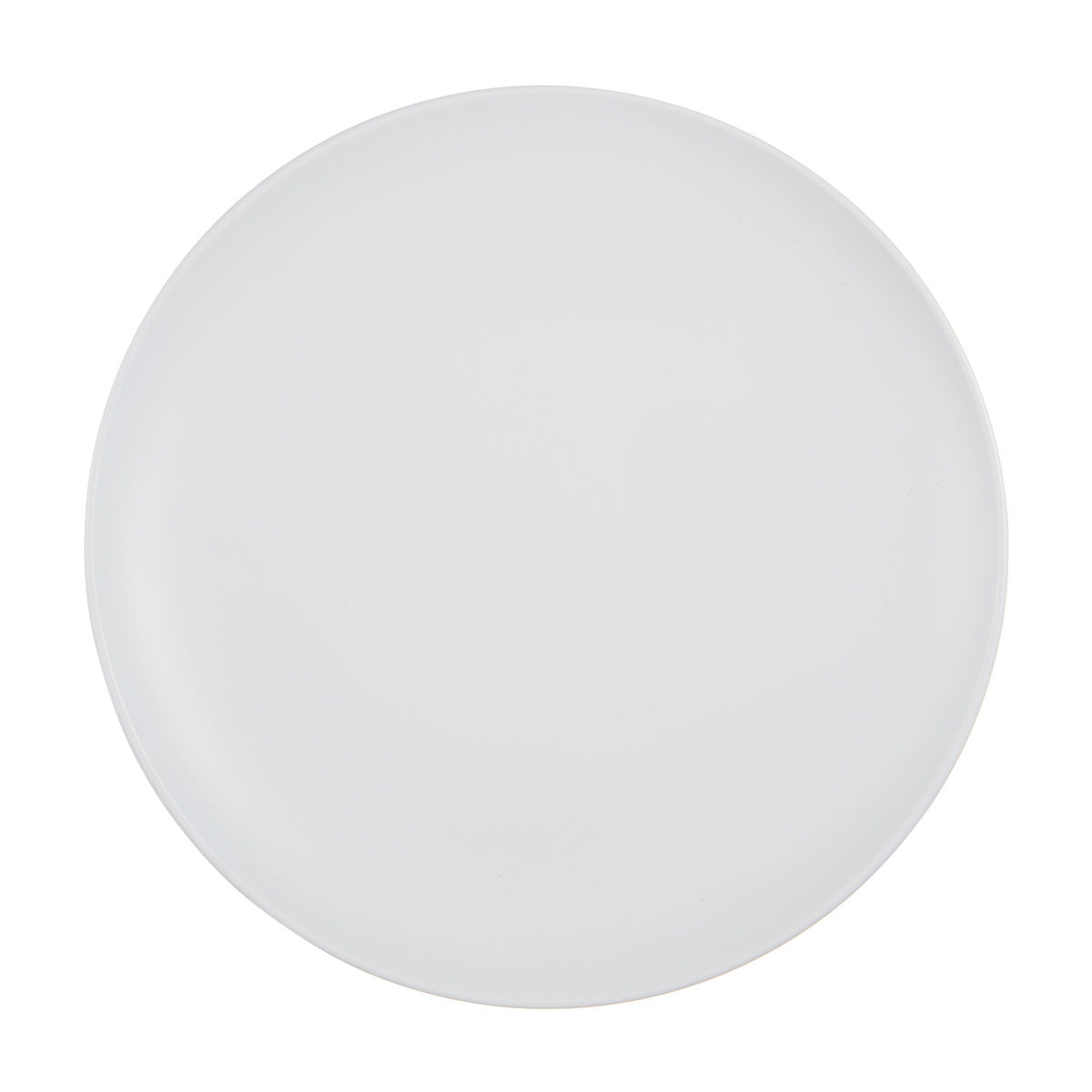 Melamine Round Dinner Plate, White