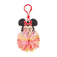Minnie Mouse Pom Pom Clip On Keychain