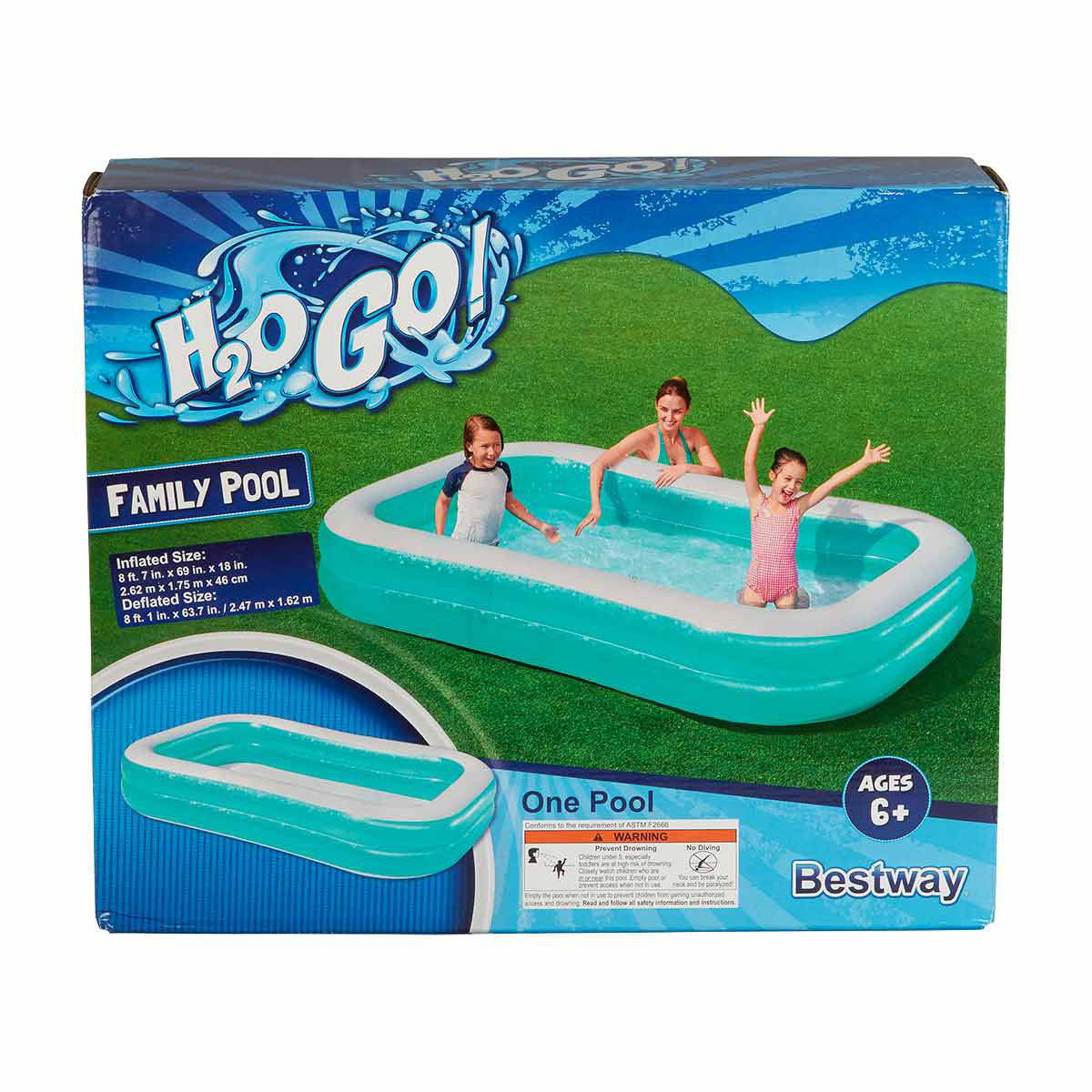 H2OGO! Inflatable Family Pool