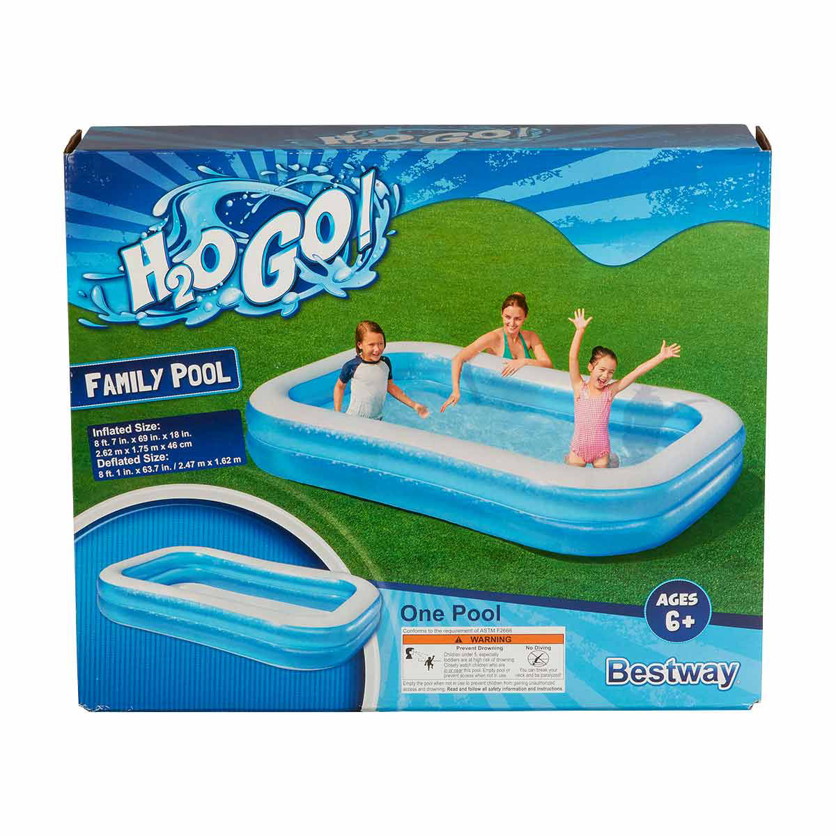 H2OGO! Inflatable Family Pool