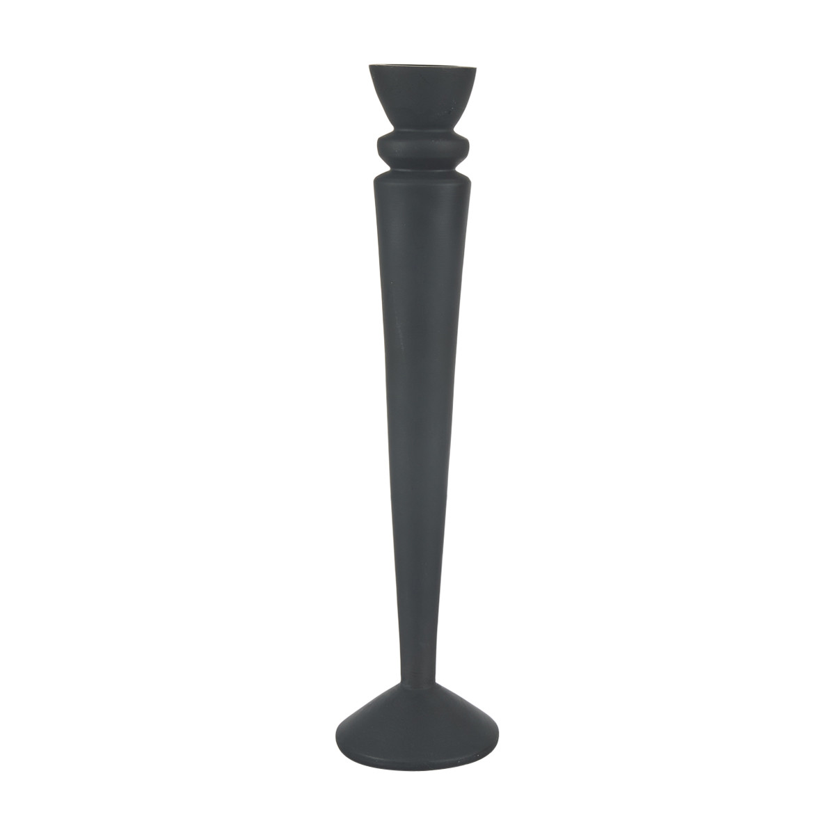 Tall Black Candle Stick Holder