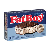 Fat Boy Cookies 'n Cream Ice Cream Sandwich, 6 ct, 30 fl oz