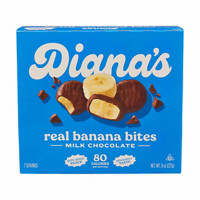 Diana's Real Banana Bites, Milk Chocolate, 8 oz