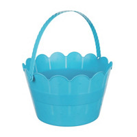 Easter Basket, Scalloped Blue 