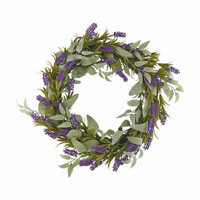 Decorative Faux Lavender Wreath