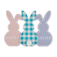 Happy Easter Bunny Trio Tabletop Décor