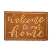 'Welcome to our Home' Coir Welcome Mat