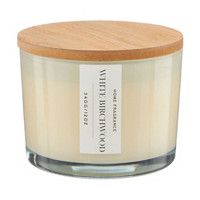 Home Fragrance White Birchwood Scented Candle, 12 oz