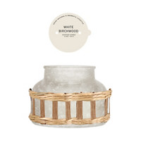 Rattan White Birchwood Scented Candle, 15 oz