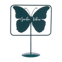 Garden Décor Tabletop Butterfly Sign