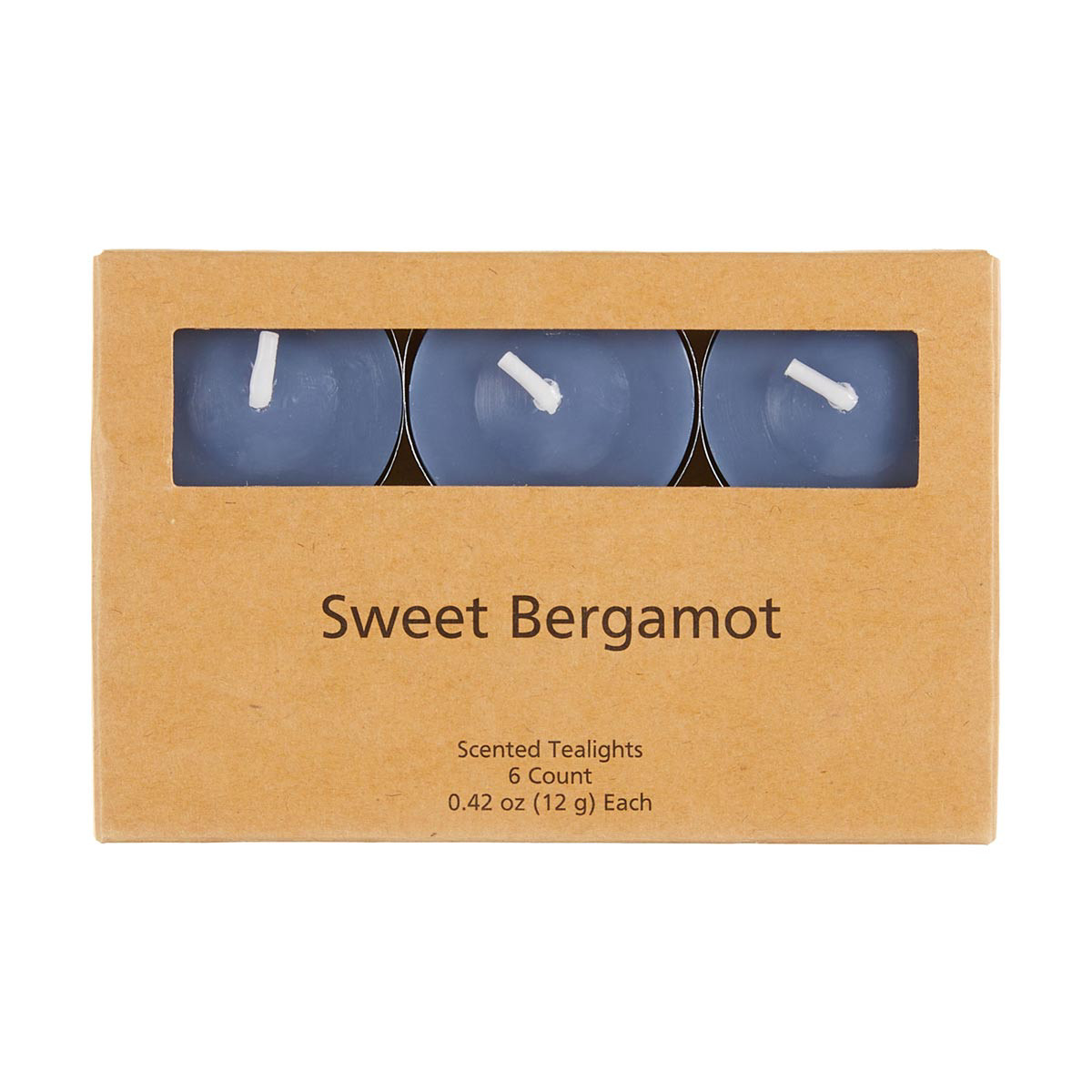 Scented Sweet Bergamot Tealight Candles, 0.42 oz each - 6 ct