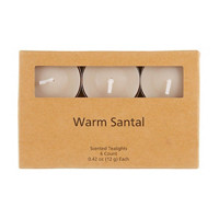 Scented Warm Santal Tealight Candles, 0.42 oz each - 6 ct