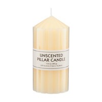 Unscented Pillar Candle, 13.4 oz