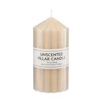 Unscented Pillar Candle, 13.4 oz
