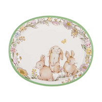 Easter Oval Printed Plates