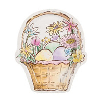 Traditional Easter Basket Shaped Plates
