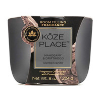 Koze Place Mahogany and Driftwood Scented Candle, 8
