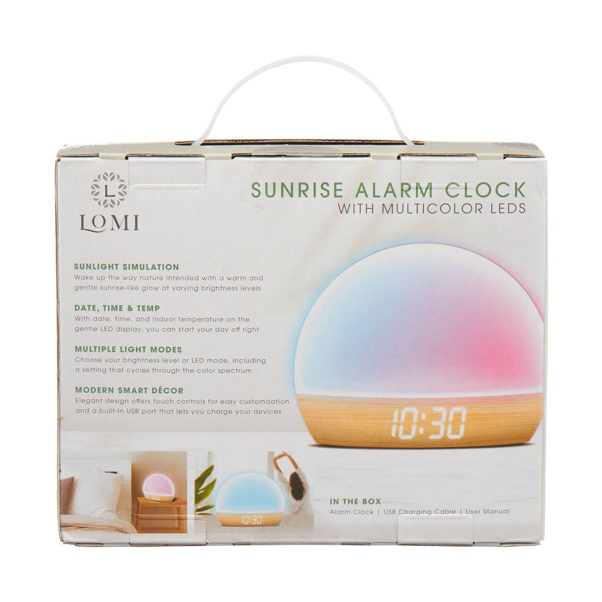 LOMI Sunrise Alarm Clock with Multicolor LED's