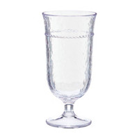 Twisted Design Goblet, Clear Plastic