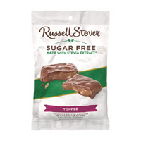 Russell Stover Sugar Free Toffee Squares Chocolate Candy, 2.5 oz