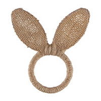 Burlap Bunny Ears Napkin Ring