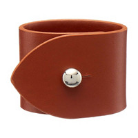 Faux leather napkin ring