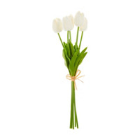 Artificial Tulip Bush, White