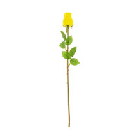 Artificial Rose Short Stem, Yellow