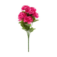 Artificial Carnation Pink Roses Bush