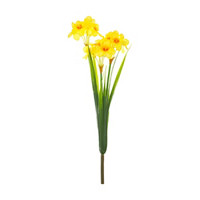 Artificial Daffodil Yellow Bush Décor