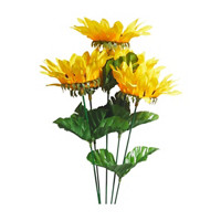 Artificial Yellow Sunflower Bush