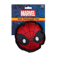 Buckle-Down Spider-Man Face Dog Squeaker Toy