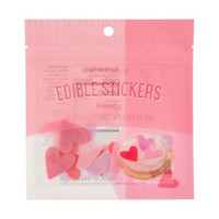 Hearts Edible Stickers, 16 Count