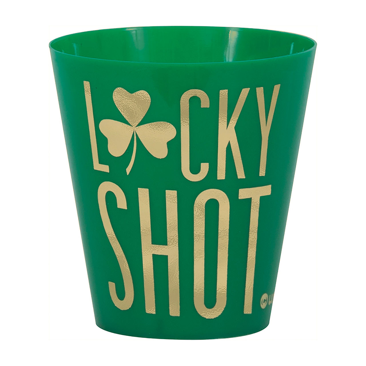 Popshelf Lucky Shot Plastic Glass, 2 oz Hamilton Place