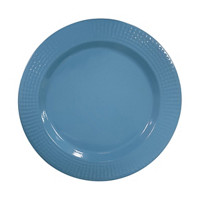 Round Metal Charger Plate, Blue