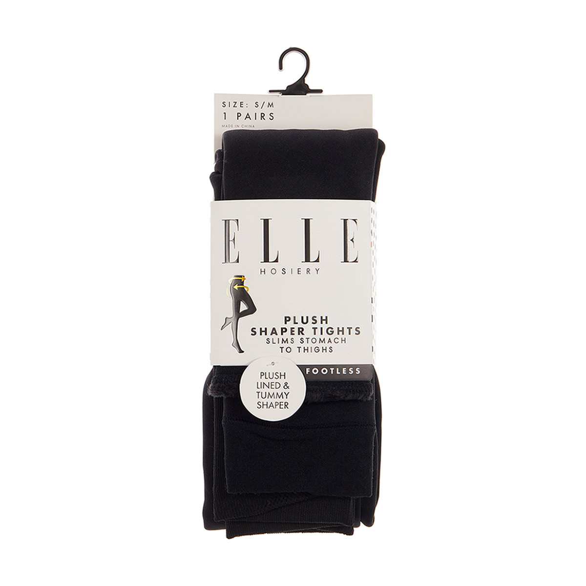 Elle Hosiery Plush Shaper Footless Tights, 1 Pair