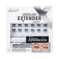 Kiss Underlash Extender False Eyelash Clusters, Elongated, 12