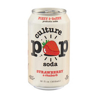 Culture Pop Soda, Strawberry & Rhubarb, 12 fl oz